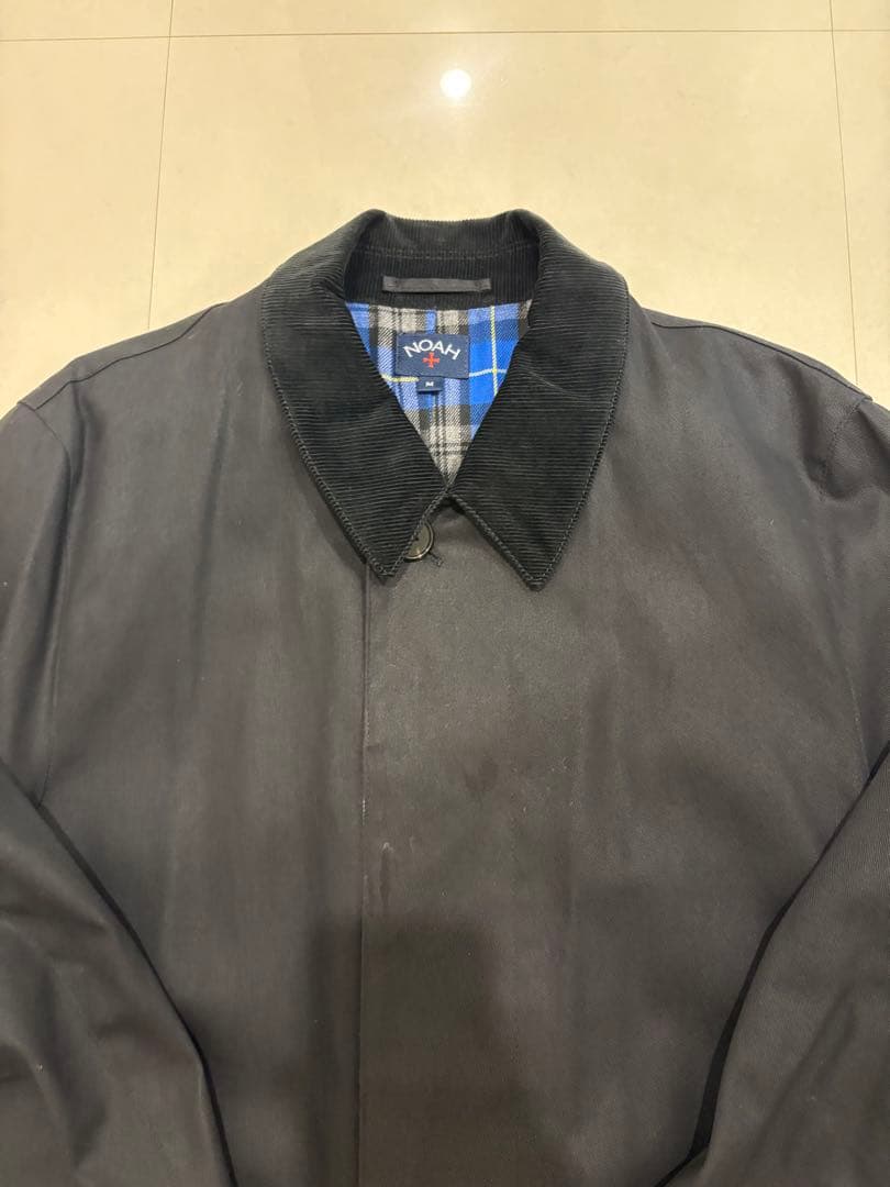 NOAH ノア　コート　ジャケット　ステンカラーコート　黒　M