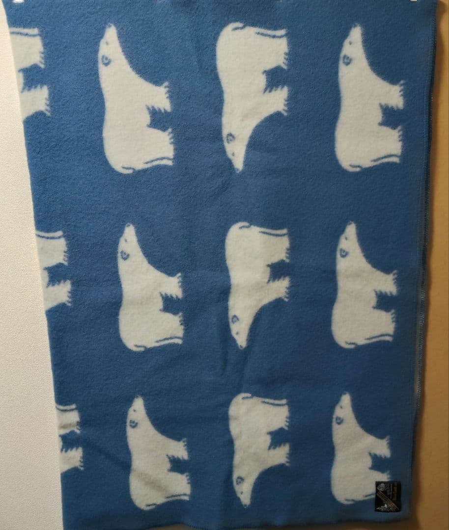 ロロス しろくま ホワイトベア ウール ノルウェー製 大判 ブランケット 北欧