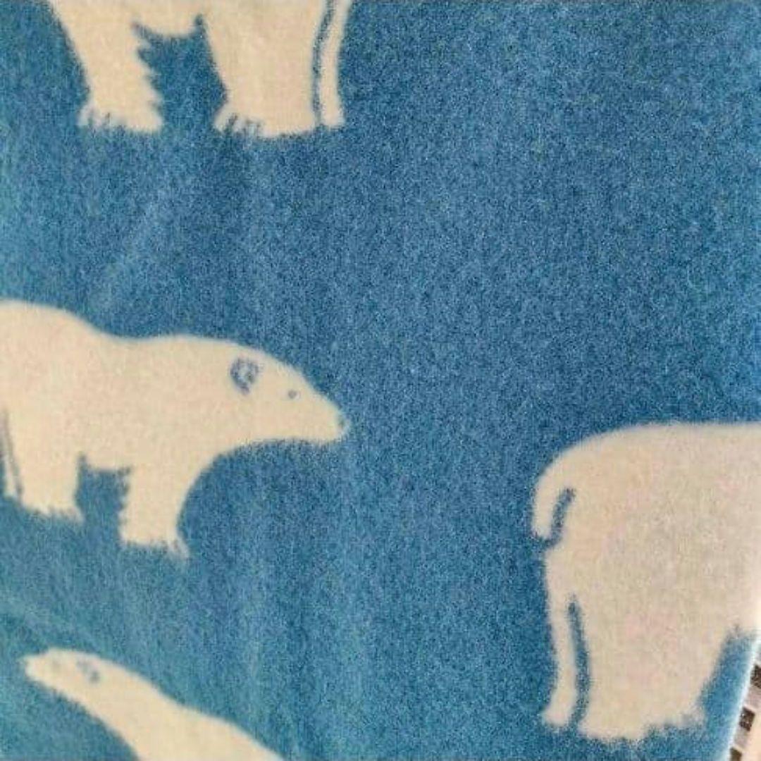 ロロス しろくま ホワイトベア ウール ノルウェー製 大判 ブランケット 北欧