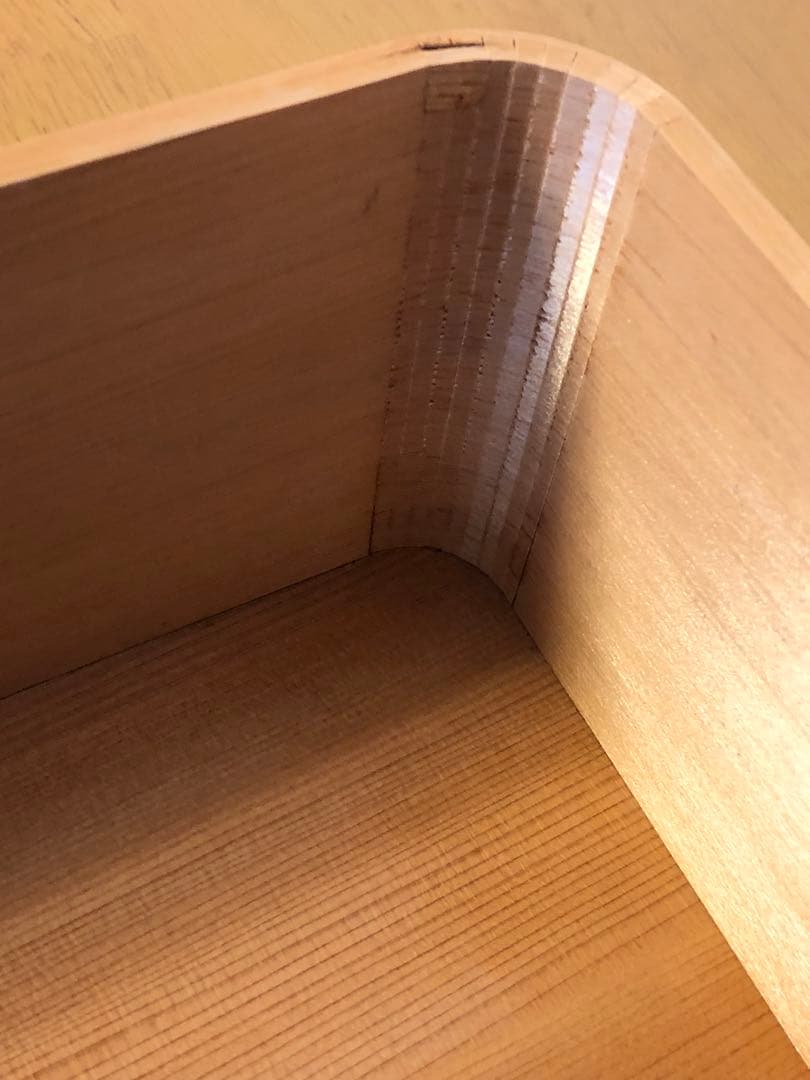 さとちゃん様 c-14 茶道具 炭斗 木製 神折敷 (大) 紙箱