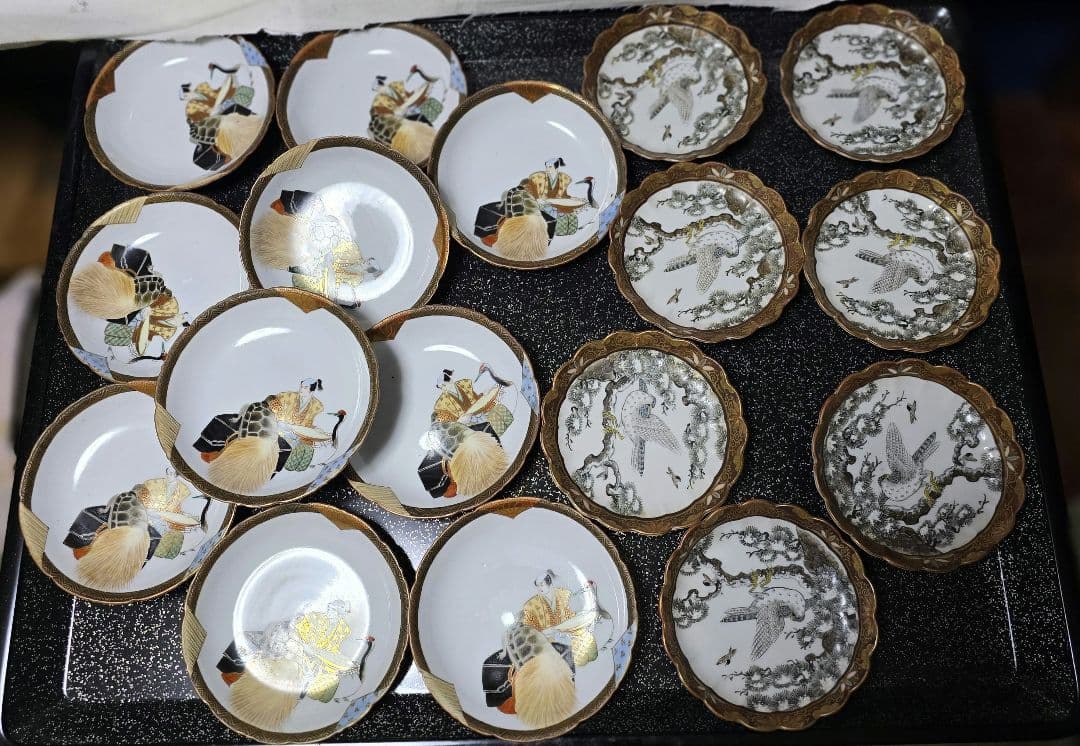 九谷焼 銘々皿九谷焼朝日造と九谷焼の小皿です