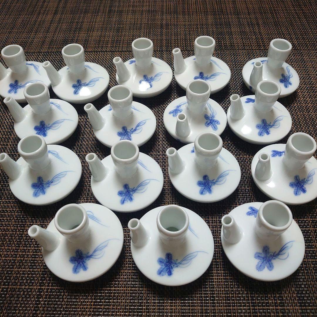 伊万里焼　山本翠山　ミニ燗　16個セット　箸置き　醤油入れ　水差し　徳利