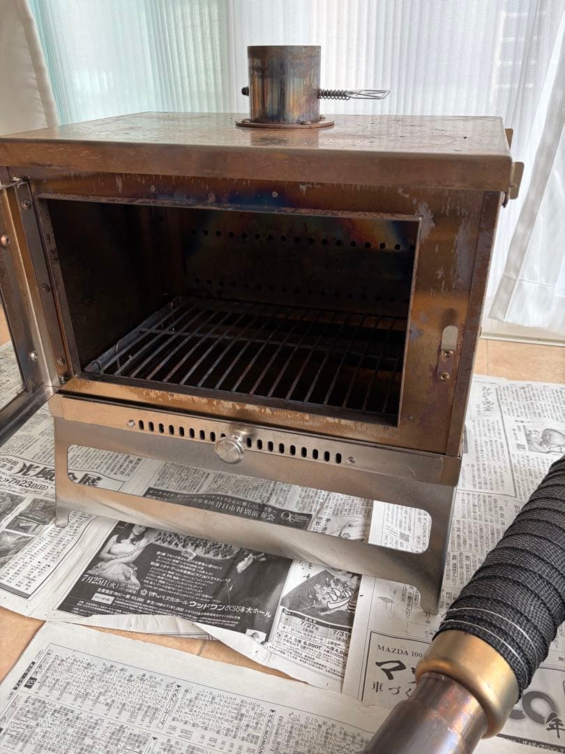 薪ストーブ コンパクト ガラスドア付き