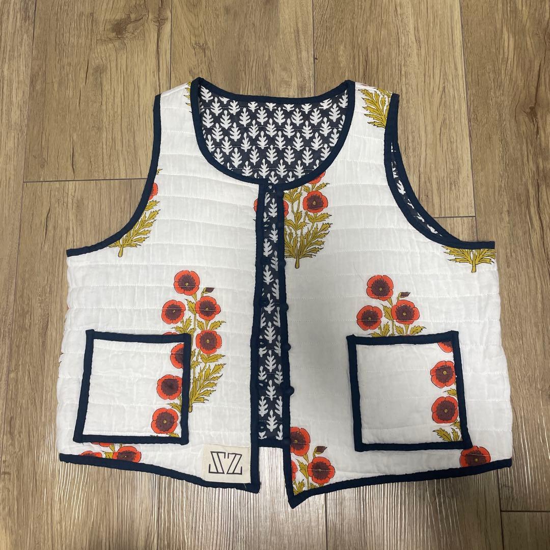 SZ Blockprints キルティングリバーシブルベスト