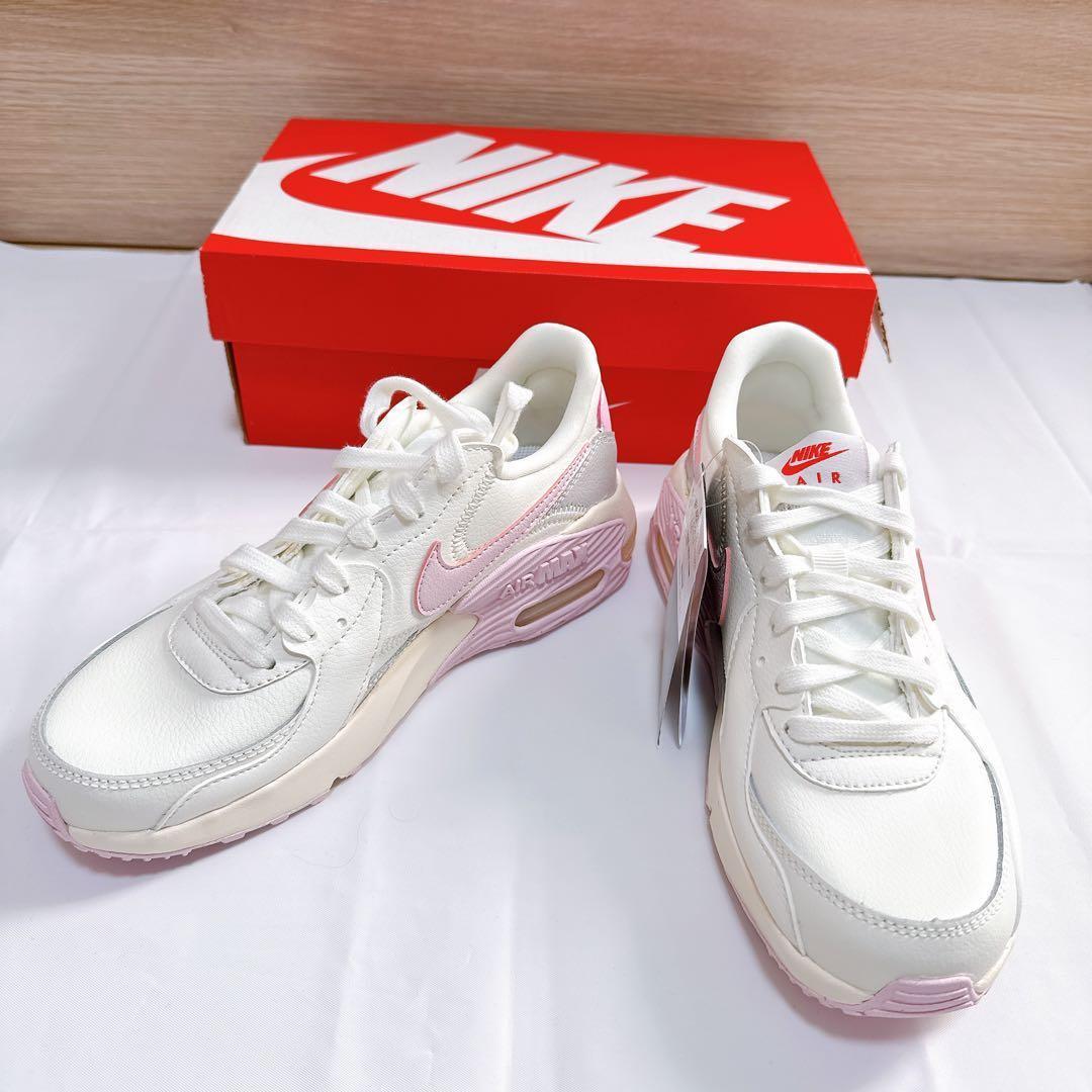 【新品】NIKE エアマックス エクシー ホワイト ピンク 23.5cm