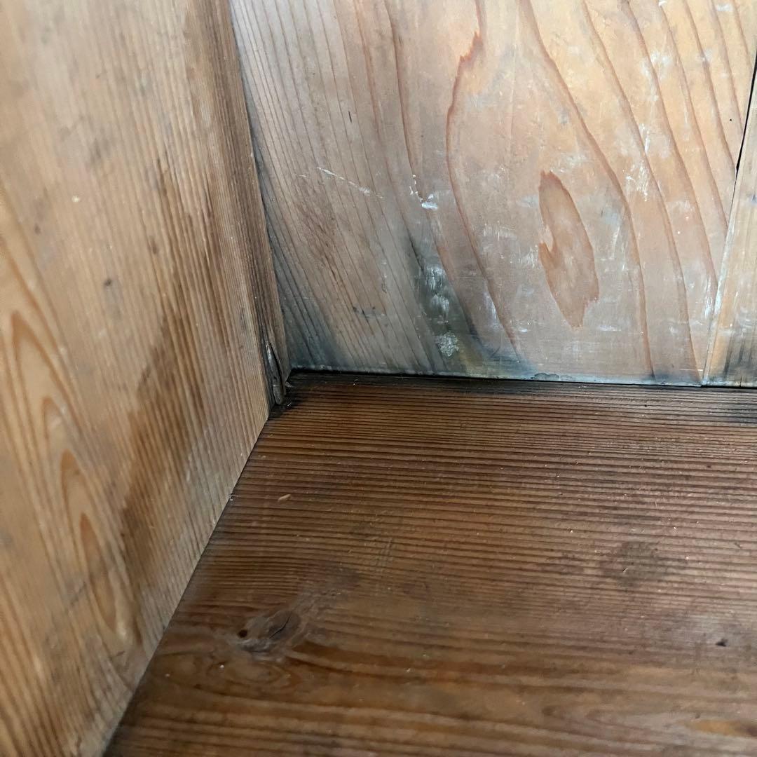 アンティーク パタパタ棚 チェスト 本棚 食器棚 無垢材 無塗装