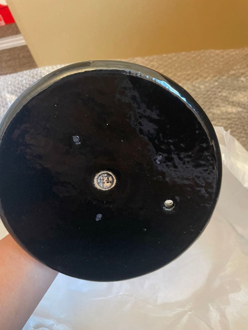 黑楽二合御飯鍋　雲井釜