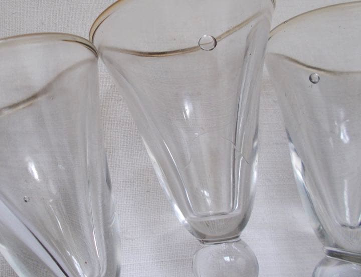 SOLD!【送料込】アンティーク ビストロ グラス 5個セット