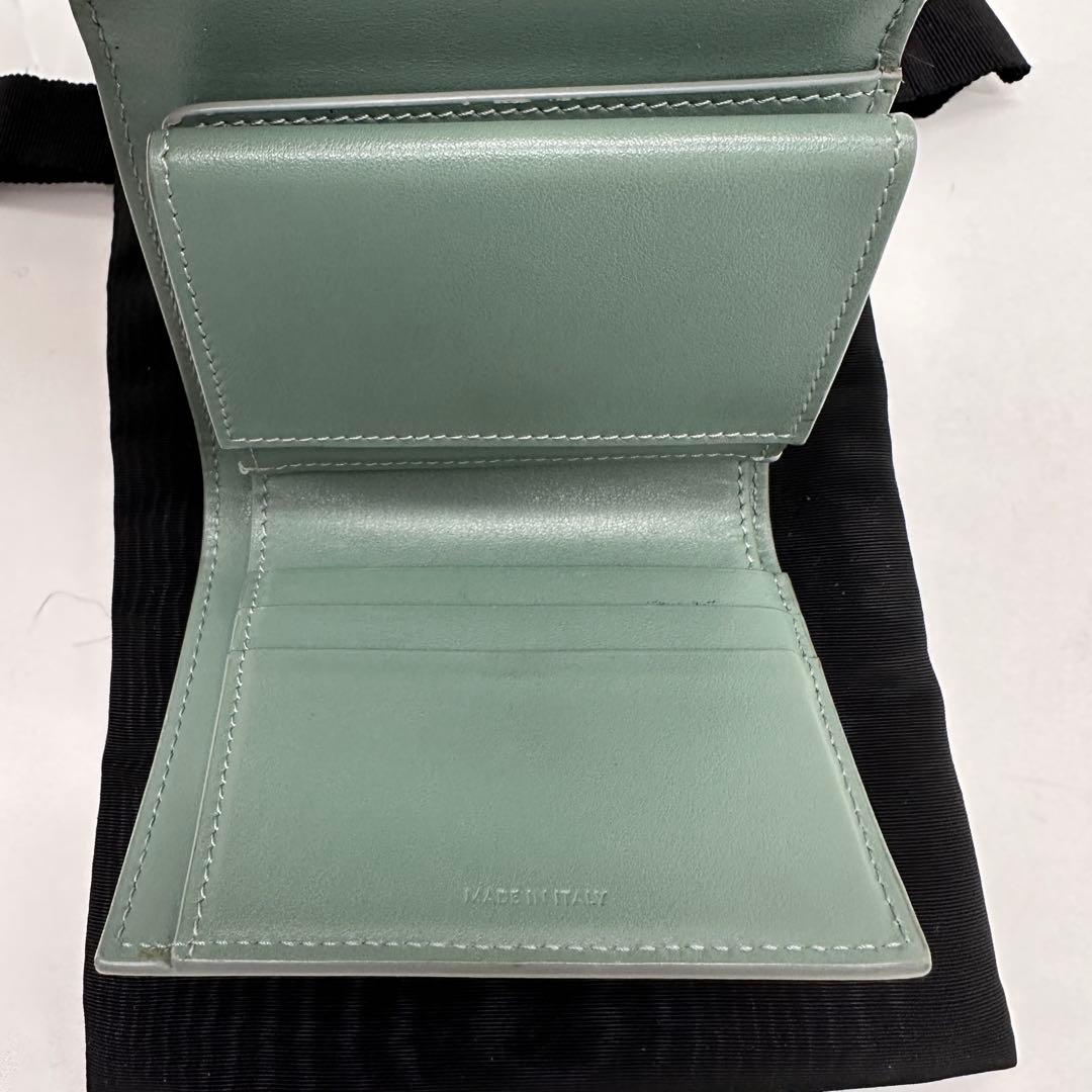 CELINE セリーヌ スモール トリフォールド ウォレット セラドン