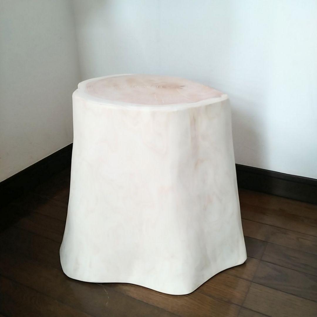 丸太スツール　丸太サイドテーブル　ヒノキの根元