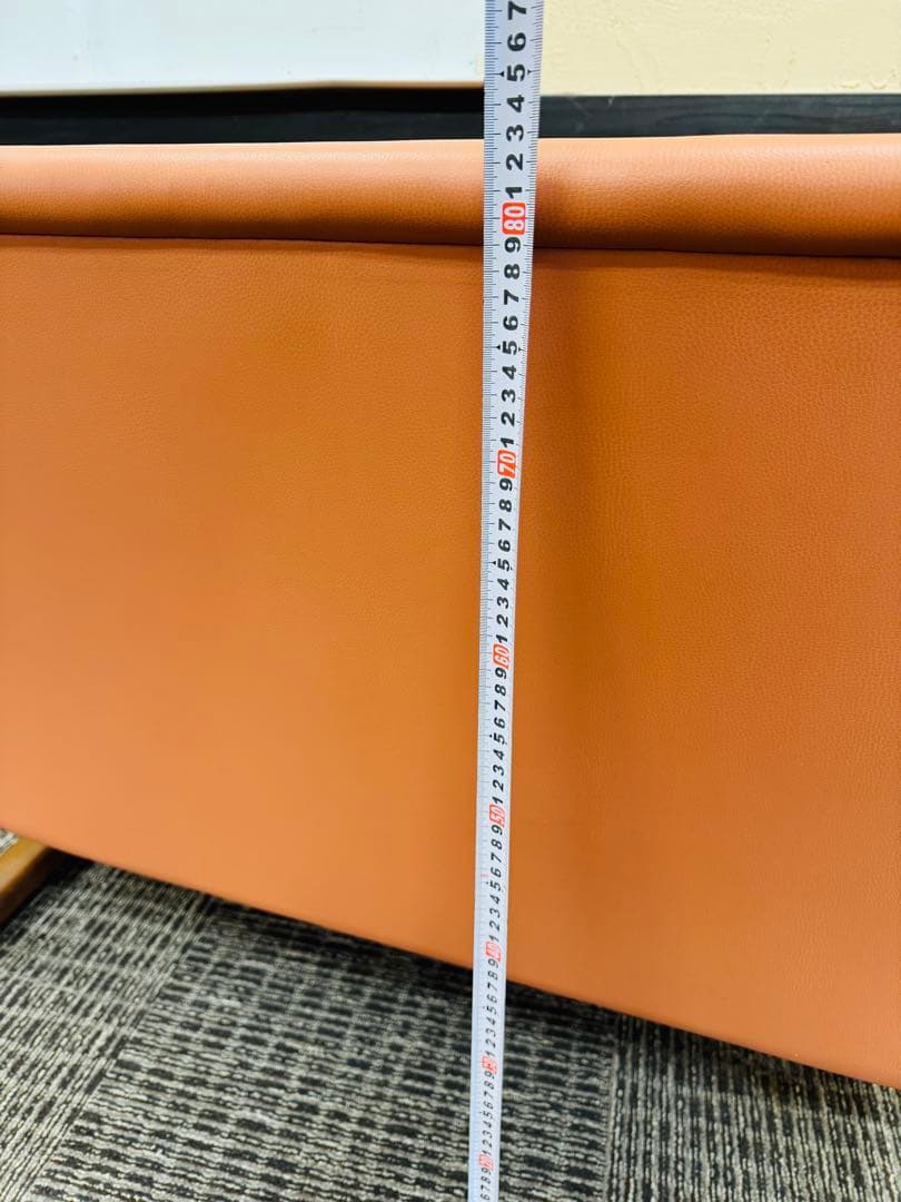 福岡発 レザー 座椅子 チェア 2人掛け ソファ アンティーク ビンテージ