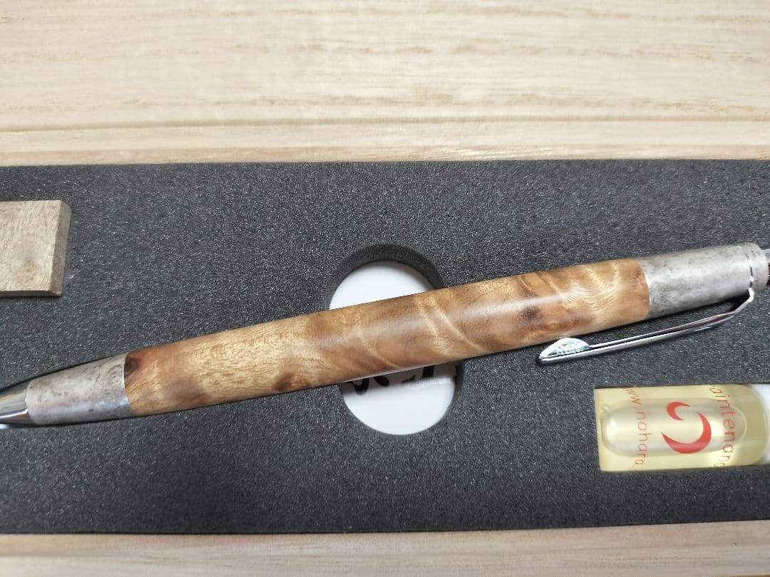 最終値下げ 野原工芸 シャープペンシル マーブルウッド 斑紋純銀金具 新型