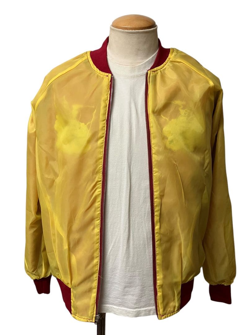 山*之様 美品 ビンテージ 別珍 スカジャン L相当 龍 ベロア メンズ xpv