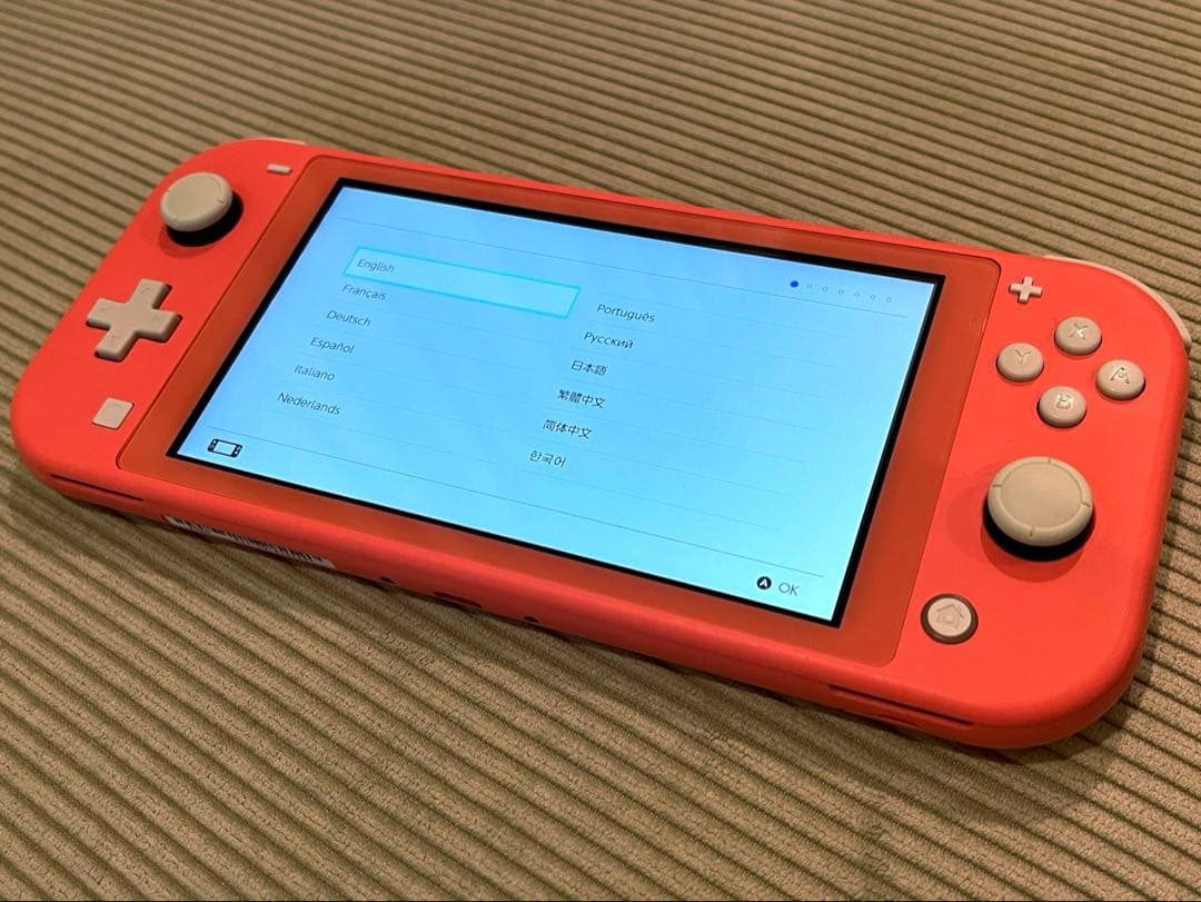 Switch Lite コーラルピンク　一部の動作が不具合あり　ジャンク品