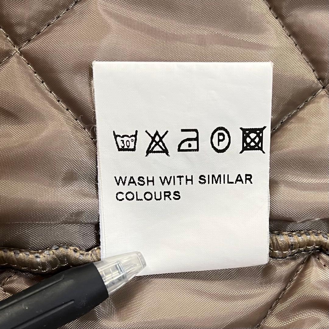 【美品】LAVENHAM ラベンハム キルティングベスト フード ブラック M