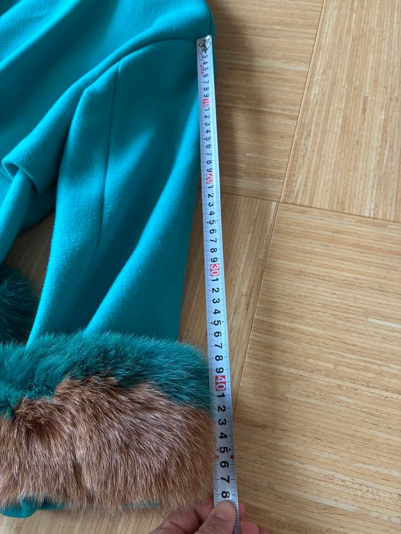 チェスティ　ロングコート ファー付き