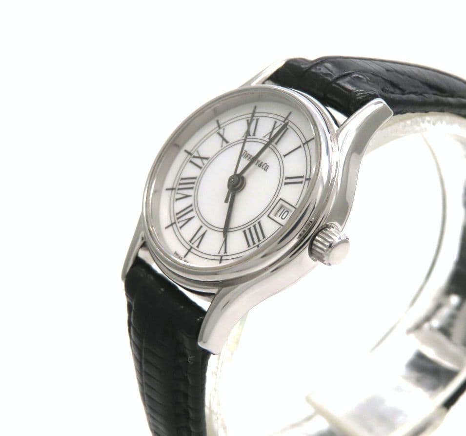 【ラウンド】TIFFANY&Co. ティファニー時計 ホワイトローマン☆極美品☆