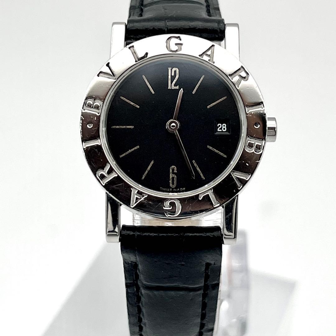 BVLGARI BB26SLD 黒文字盤　シルバー　レディース　クォーツ　デイト
