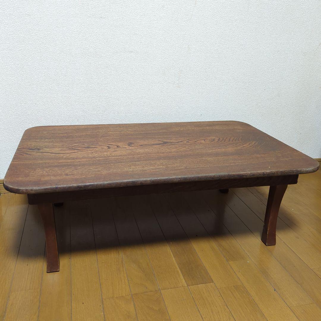 木製テーブル　無垢　古民家　昭和レトロ