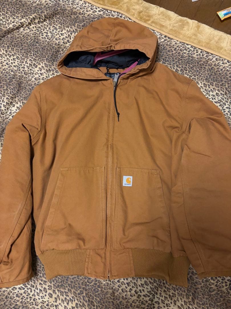 ブラウン フード付きジャケット