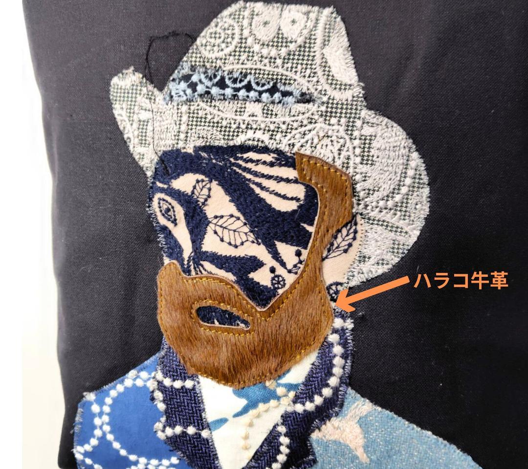 ミナペルホネン/ちょうちょ×ゴッホカケラパッチWフェイス/A4ショルダートートマ