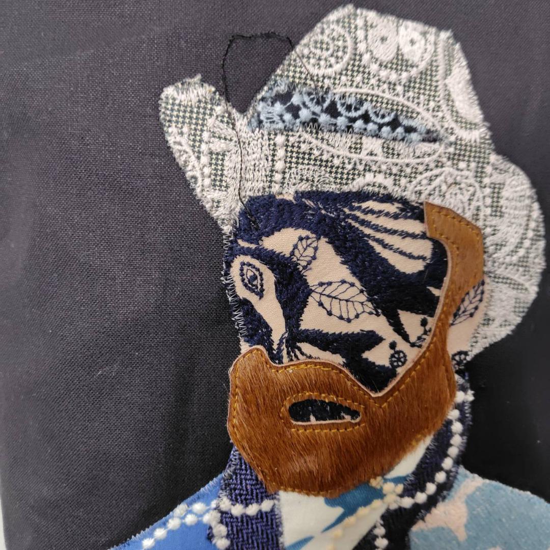 ミナペルホネン/ちょうちょ×ゴッホカケラパッチWフェイス/A4ショルダートートマ