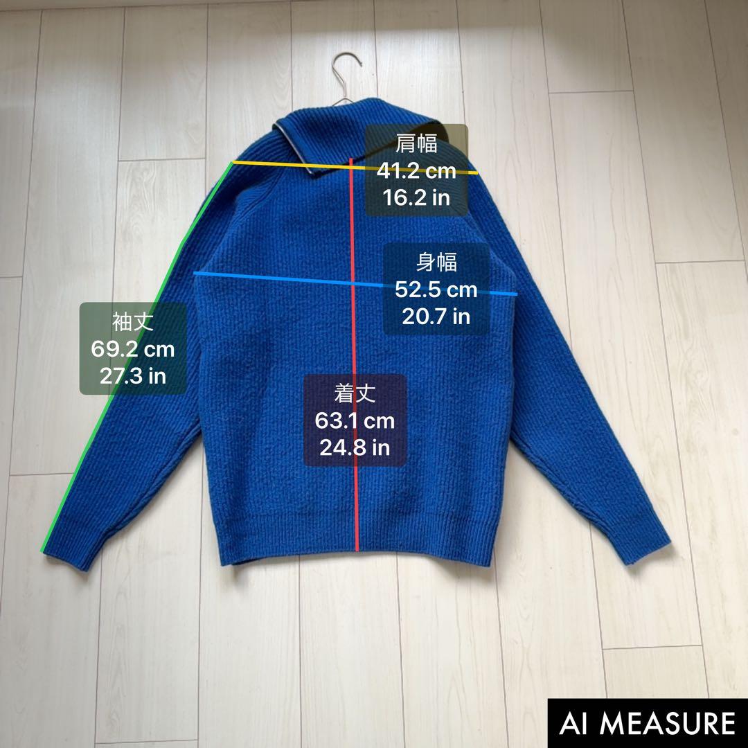 美品✨AURALEE MILLED FRENCH MERINO RIB KNIT