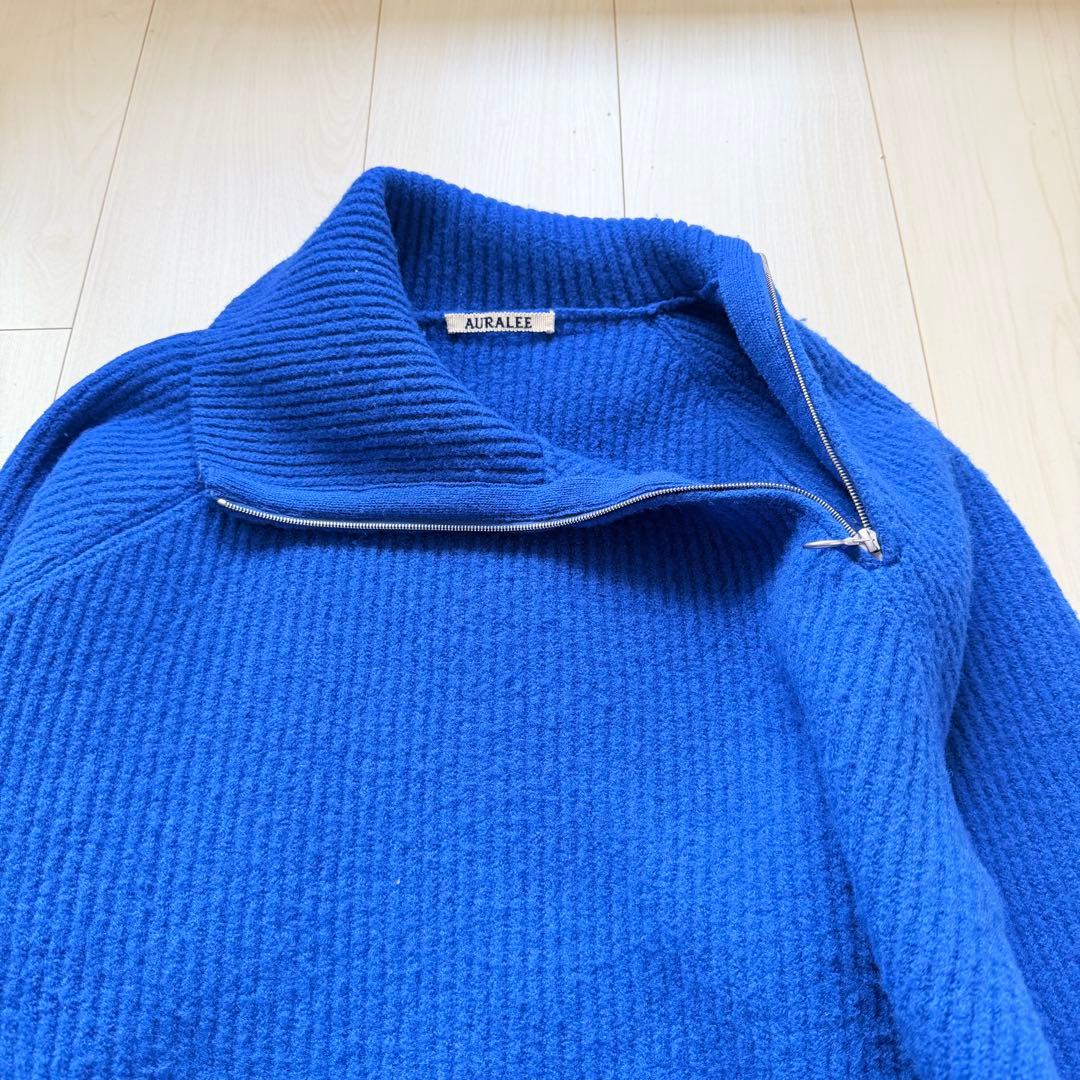 美品✨AURALEE MILLED FRENCH MERINO RIB KNIT