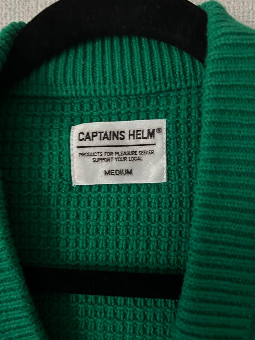 CAPTAINS HELM グリーン カーディガン M
