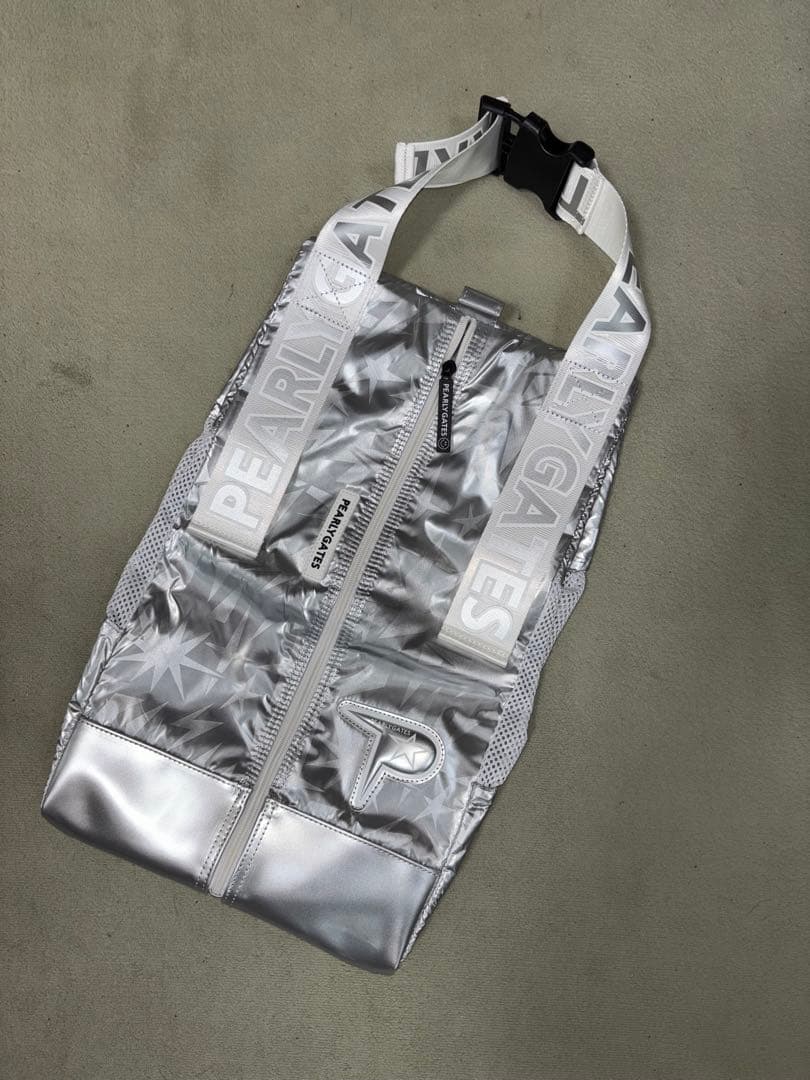 （超美品）パーリーゲイツ、ギザ星柄シリーズ、シューズケース