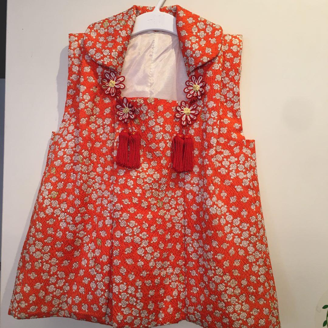 七五三　三歳お被布　正絹