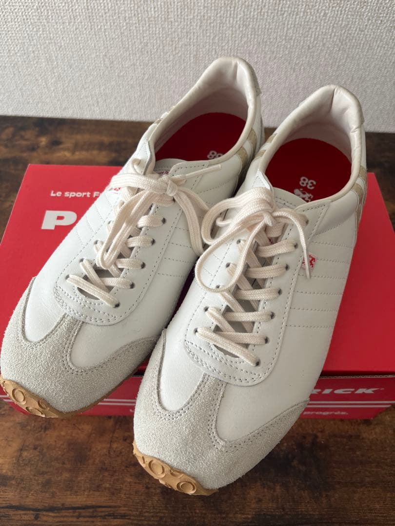 美品☆パトリック☆レディーススニーカー☆アイリス☆白☆24センチ☆38サイズ