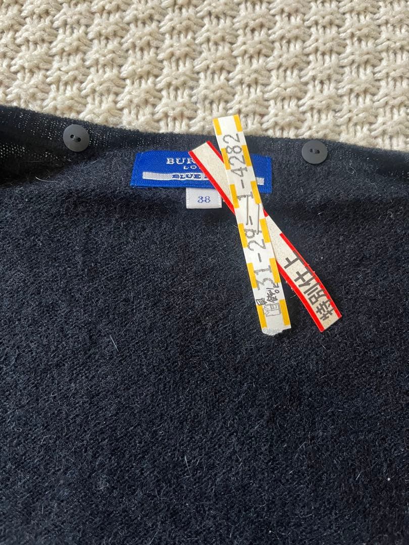 Burberry チェック柄　ワンピース　半袖ニット　カーディガン