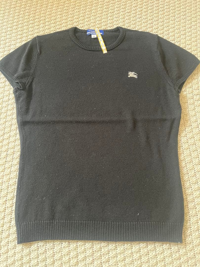 Burberry チェック柄　ワンピース　半袖ニット　カーディガン