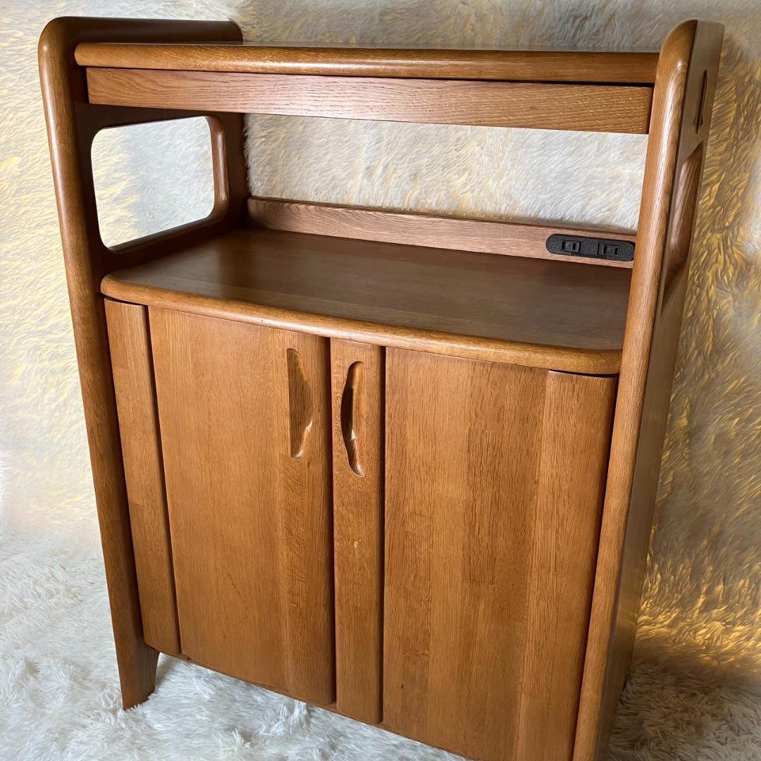 極美品 MARUNI マルニ木工 木製 キャビネット リビングボード 収納