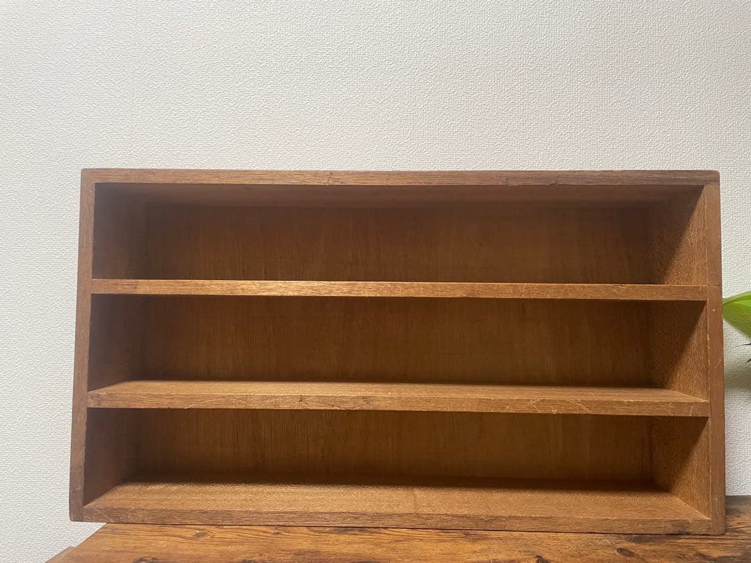 飾り棚　シェルフ　昭和レトロ　ヴィンテージ　古家具　古道具　木製