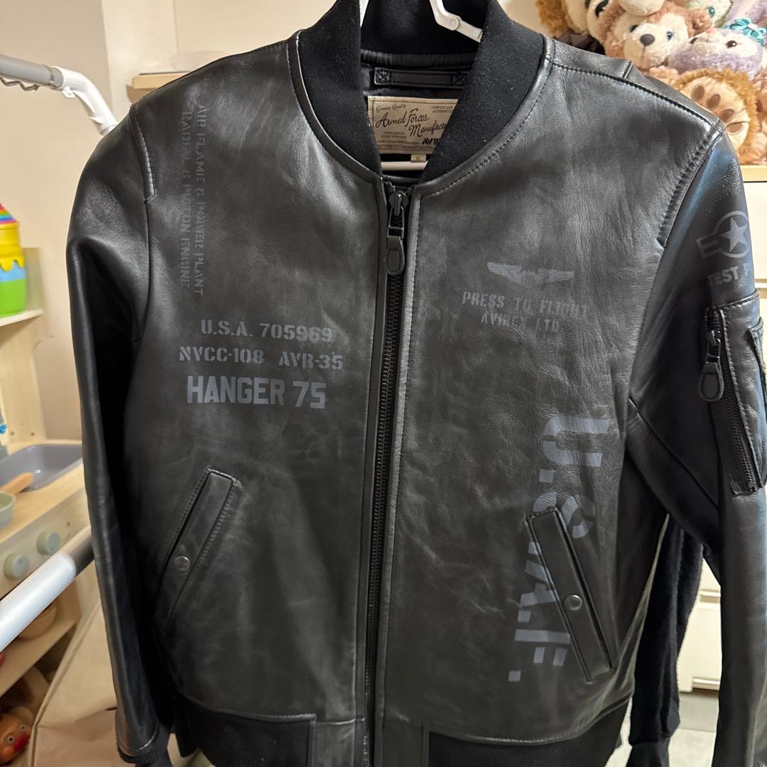 AVIREX★アヴィレックス★レザージャケット★MA-1★羊革★XLサイズ