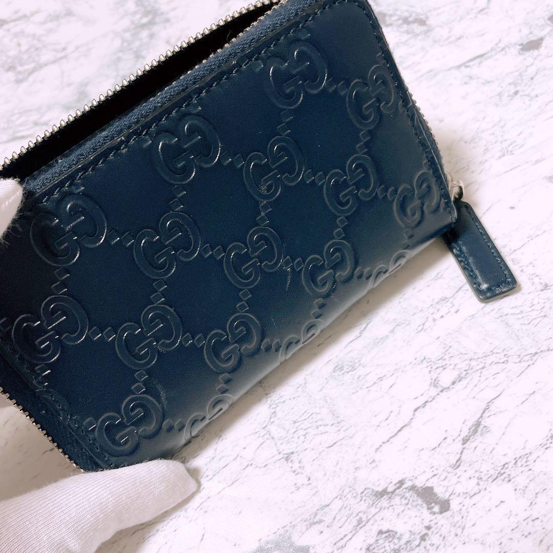 GUCCI グッチ レザー ケース GGパターン