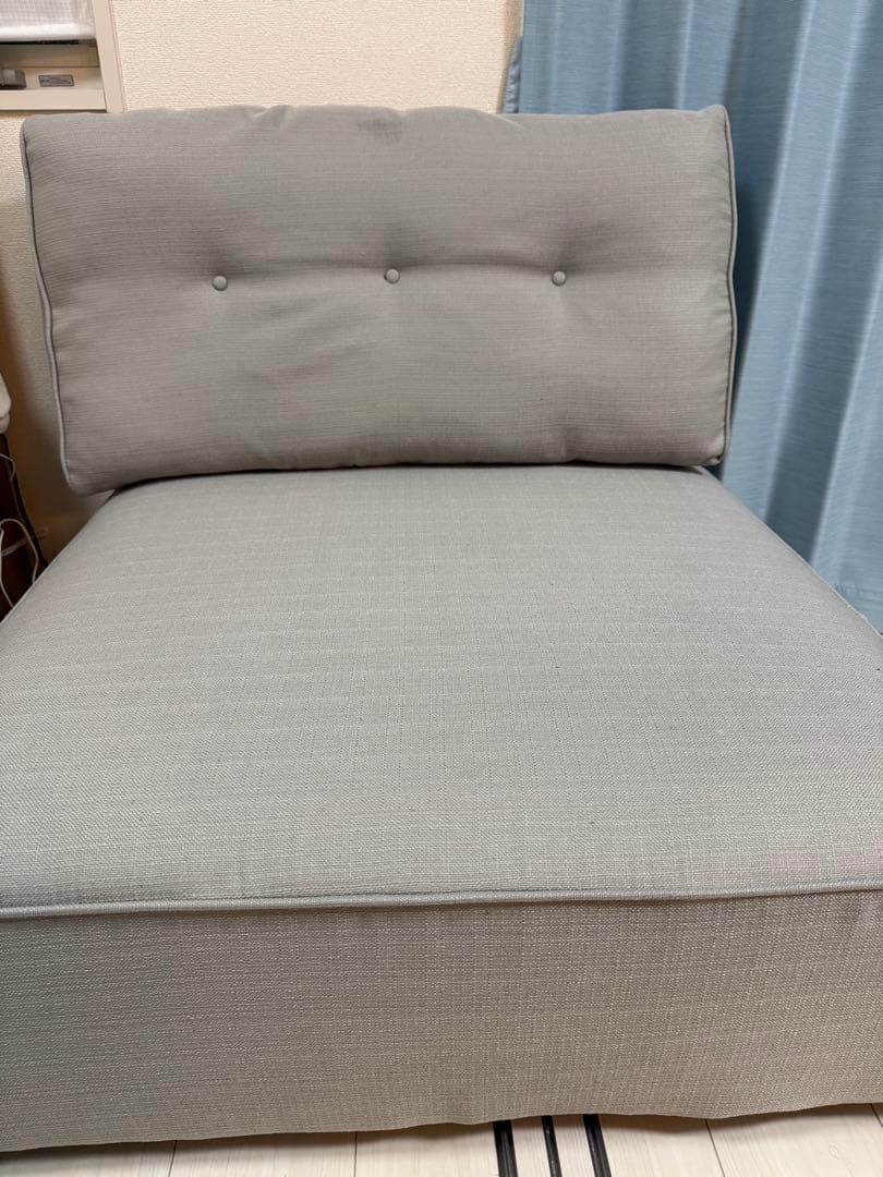 ニトリ　グレー 1人掛け　ソファ　シートン2