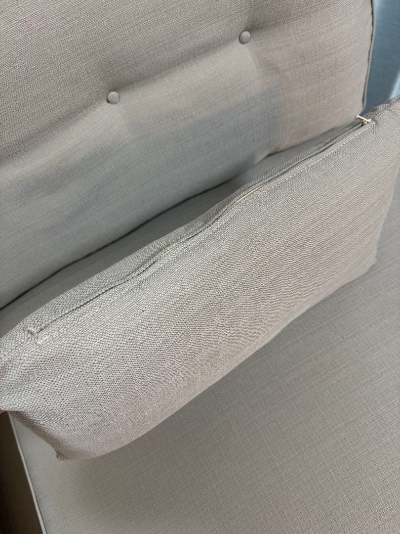 ニトリ　グレー 1人掛け　ソファ　シートン2