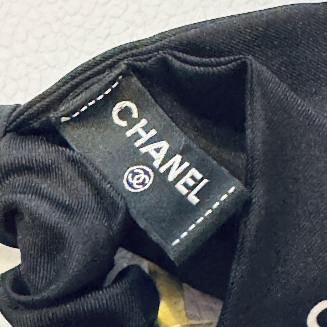CHANEL シャネル リボン付きヘアゴム シュシュ ココ
