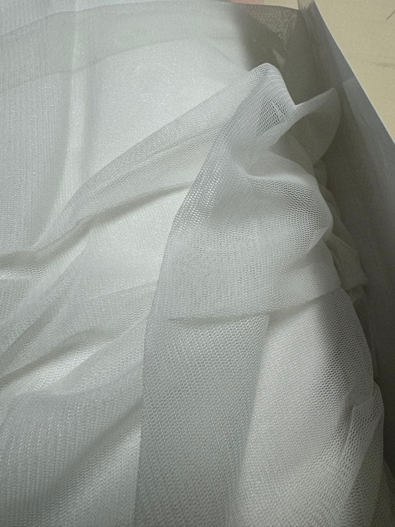 Francfranc チュールバルーン ダブルカーテン　アイボリー