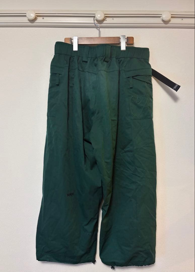 mahf サイドポケットスノーパンツ　XL ダークグリーン