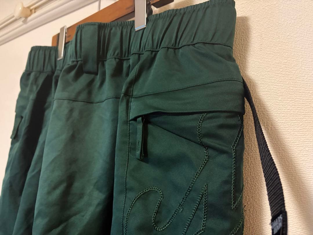 mahf サイドポケットスノーパンツ　XL ダークグリーン