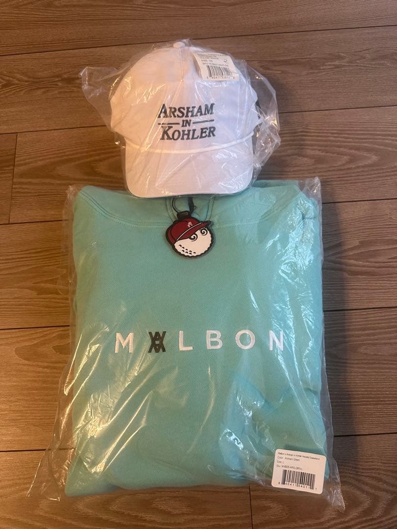 新品未使用　MALBON X ARSHAM パーカー　キャップ　セット