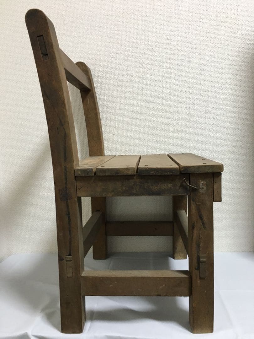 昭和レトロ　ビンテージ　木製　椅子　学校