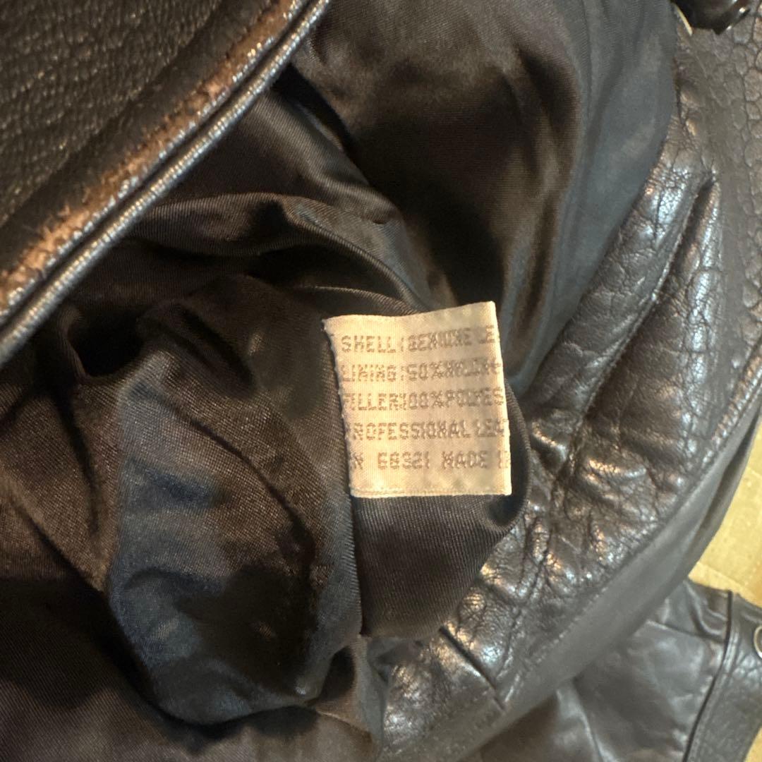 CHERAD メンズ レザージャケット　ライダース