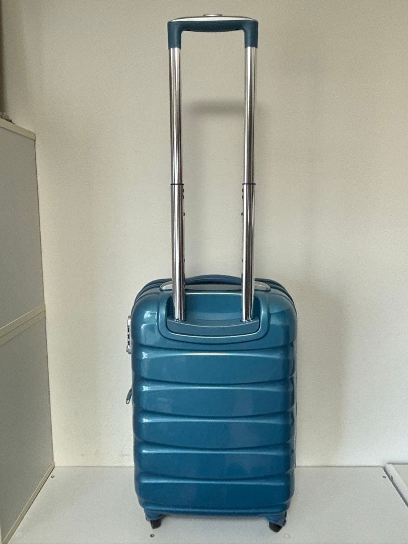 サムソナイト/スーツケース/オーバル/4輪/ブルー/37L/エクスパンダブル