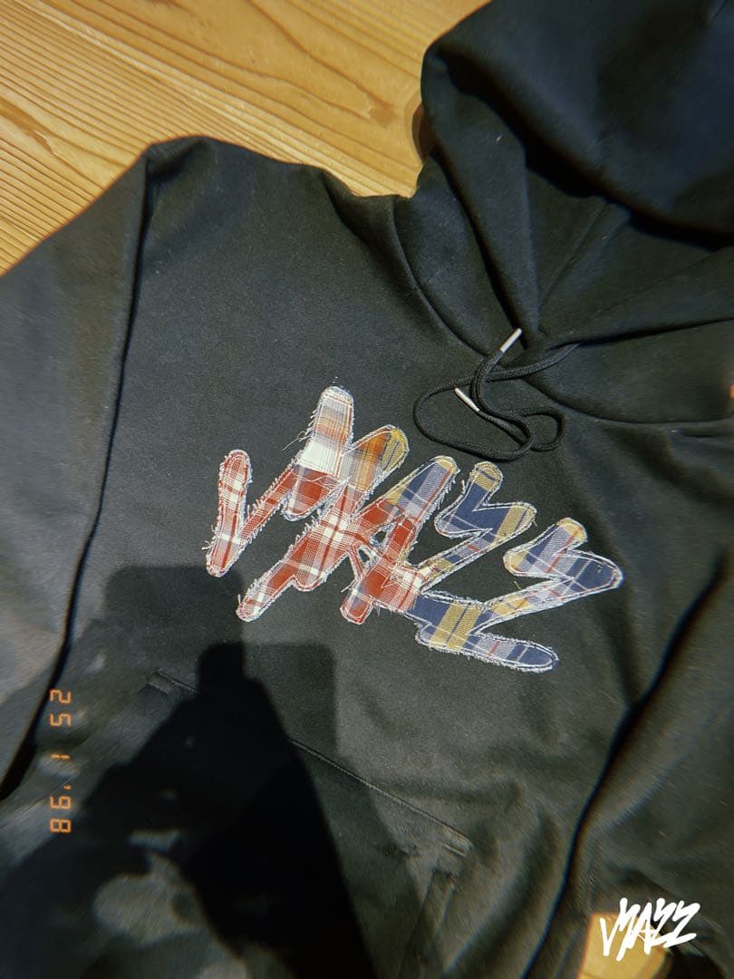 トップス MAZZ hoodie shirt patchwork