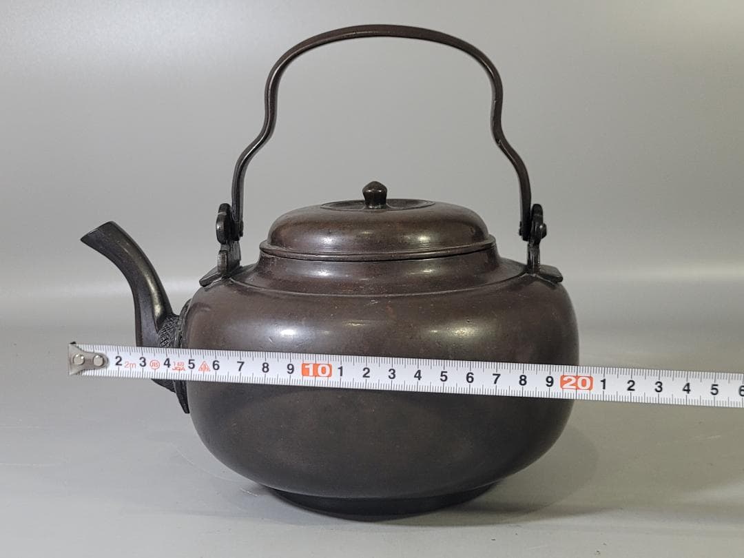 DT712 古銅 水注 瓶 時代物